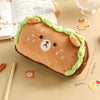 Hamburger Plush Pencil Case