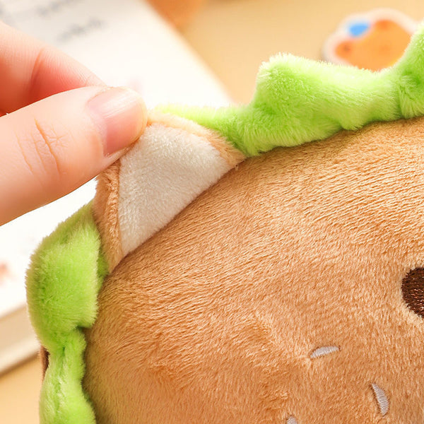 Hamburger Plush Pencil Case