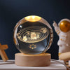 Luminous 3D Glowing Crystal Globe