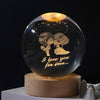 Luminous 3D Glowing Crystal Globe