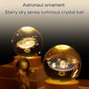 Luminous 3D Glowing Crystal Globe