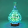 3D Fireworks Glass Vase Shape Air Humidifier with LED Night Light