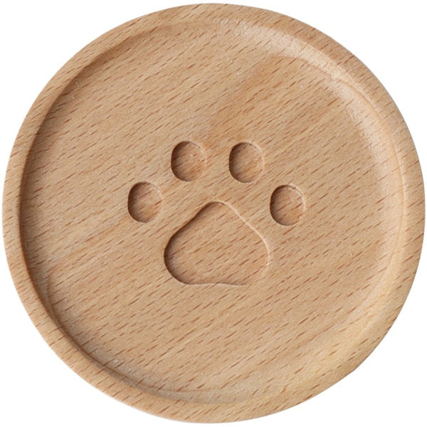 Cat Paw Wooden Coaster